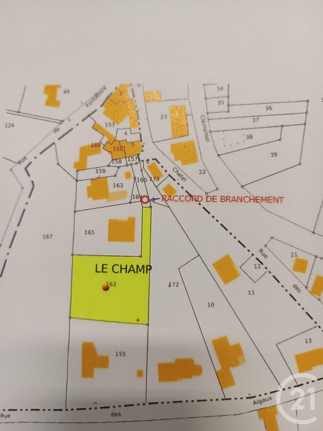 terrain à vendre - 1328.0 m2 - PROMPSAT - 63 - AUVERGNE - Century 21 Agence Girard