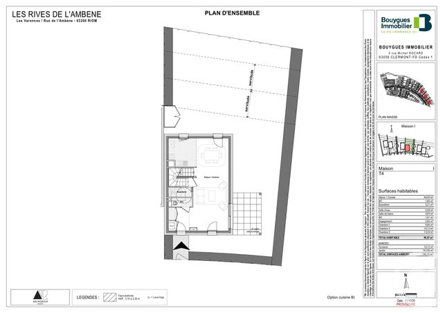 Appartement F4 à vendre - 4 pièces - 84.0 m2 - RIOM - 63 - AUVERGNE - Century 21 Agence Girard