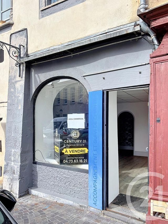 Appartement Local à vendre - 1 pièce - 25.0 m2 - RIOM - 63 - AUVERGNE - Century 21 Agence Girard